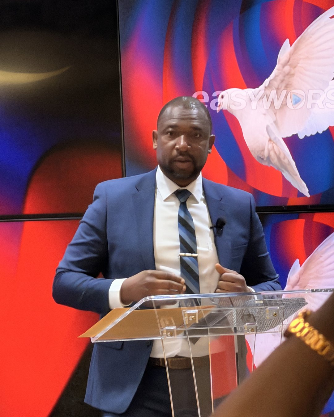 Pastor Paul Mintre ministering